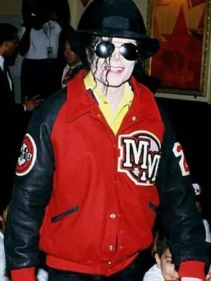Michael Jackson Mickey Mouse Varsity Jacket