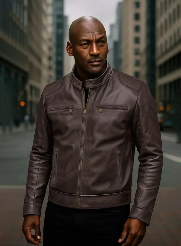 Michael Jordan American Businessman Brown Jacket
