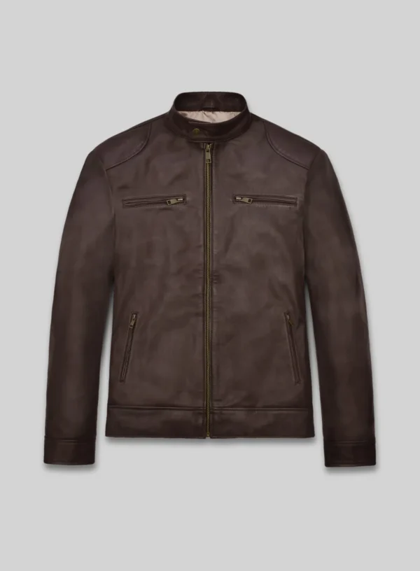 Michael Jordan American Businessman Brown Leather Jacket