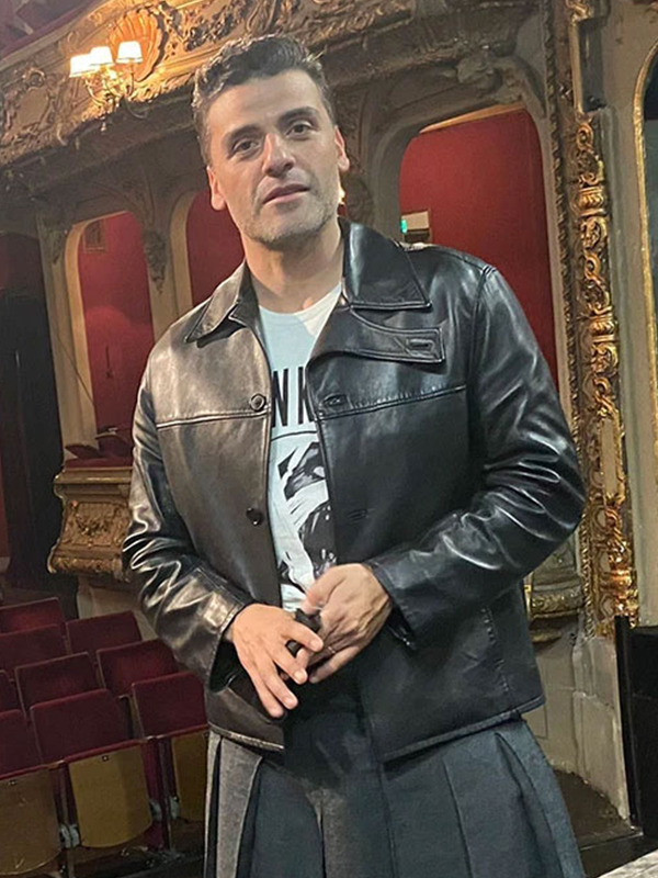 Moon Knight Press Tour Oscar Black Jacket