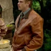 Narcos Boyd Holbrook Brown Leather Jacket