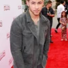 Nick Jonas American Singer Gray Suede Leather Jacket