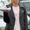 Once Upon a Time Emma Swan Black Leather Jacket