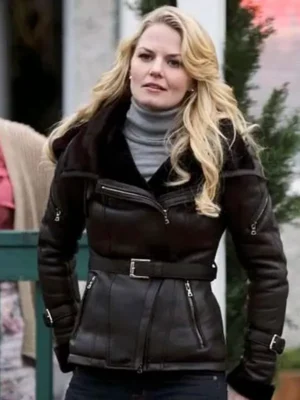 Jennifer Morrison Shearling Black Jacket