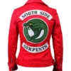 Riverdale Cheryl Blossom Southside Serpents Biker Jacket