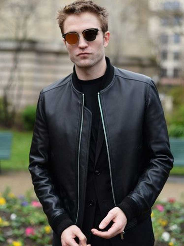 Actor Robert Pattinson Black Jacket