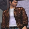 Ryo Hazuki Shenmue Brown Leather Bomber Jacket