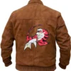 Ryo Hazuki Shenmue Brown Suede Bomber Jacket