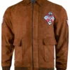 Ryo Hazuki Shenmue Brown Suede Leather Jacket