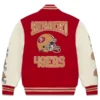 San Francisco 49ers Buffalo Bills Red Wool Jacket