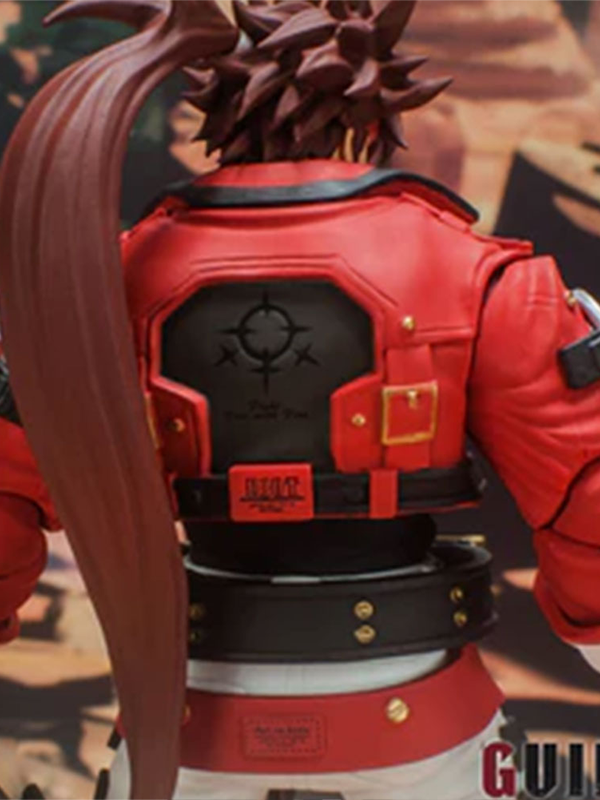 Sol Badguy Guilty Gear Strive Red Cropped Jacket