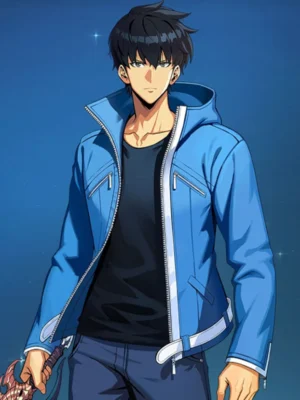 Solo Leveling Arise Jinwoo Blue Jacket