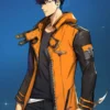 Solo Leveling Arise Jinwoo Orange Hooded Jacket