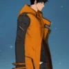 Solo Leveling Sung Jinwoo Orange Hooded Jacket