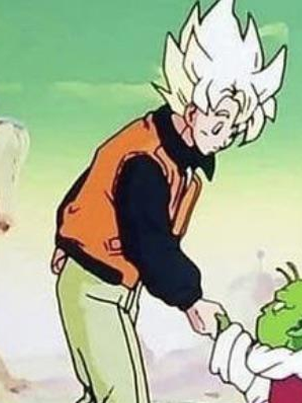 Son Goku Orange Leather Jacket