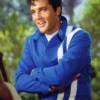 Speedway Elvis Presley Blue Leather Jacket