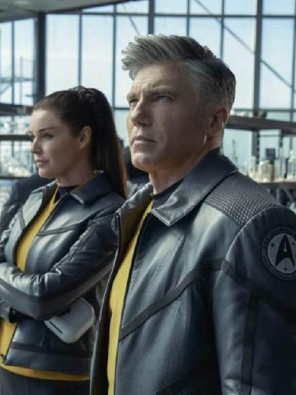 Star Trek Strange New Worlds Captain Pike Leather Jacket