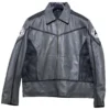 Star Trek Strange New Worlds Pike Gray Leather Jacket