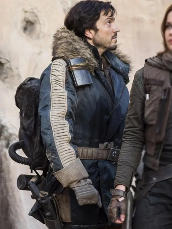 Star Wars Rogue One Captain Cassian Blue Jacket