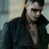 Steampunk Gothic The Crow Bill Skarsgard Eric Draven Black Leather Trench Coat