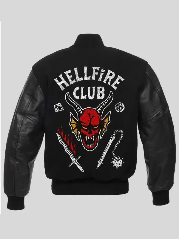 Stranger Things Hellfire Club Black Jacket