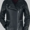 Hellfire Club Black Leather Biker Jacket