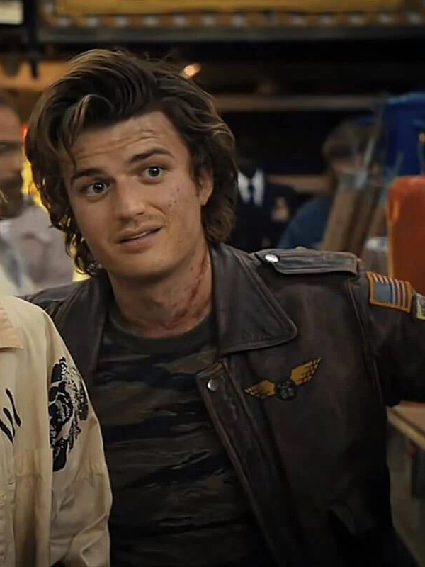 Stranger Things S04 Steve Harrington Brown Jacket