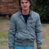 Stranger Things Steve Harrington Gray Bomber Jacket