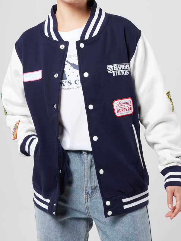 TV Series Stranger Things Varsity Friends Don’t Lie Jacket