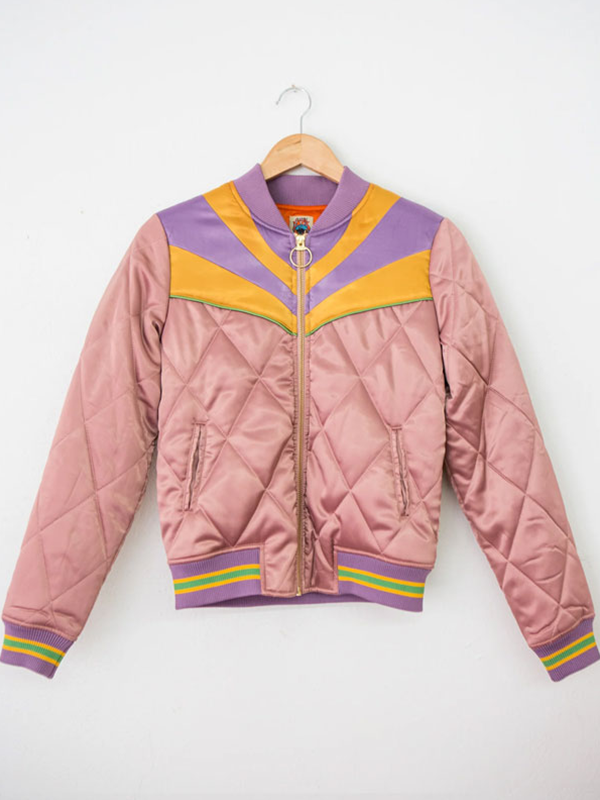 Stumptown Rising Sun Pink Varsity Jacket