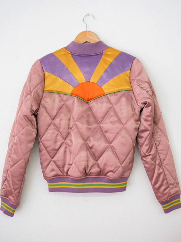 Stumptown Dex Parios Rising Sun Pink Varsity Jacket