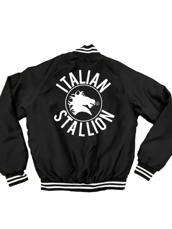 Sylvester Stallone Italian Stallion Black Jacket for Men and Women