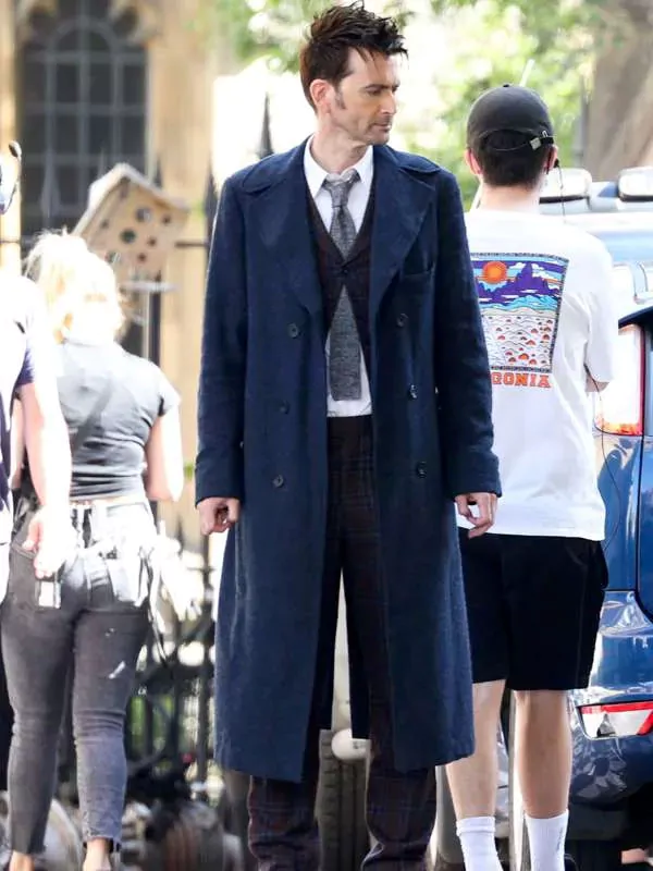Doctor Who 10th Doctor David Tennant Blue Coat