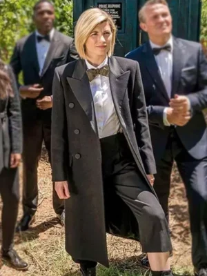 Doctor Who Jodie Whittaker Black Trench Coat