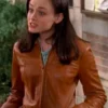 TV Series Gilmore Rory Gilmore Brown Leather Jacket