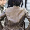 Tenet Mahir Brown Leather Jacket