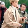 The Crown Princess Diana Beige Trench Coat for Men Women
