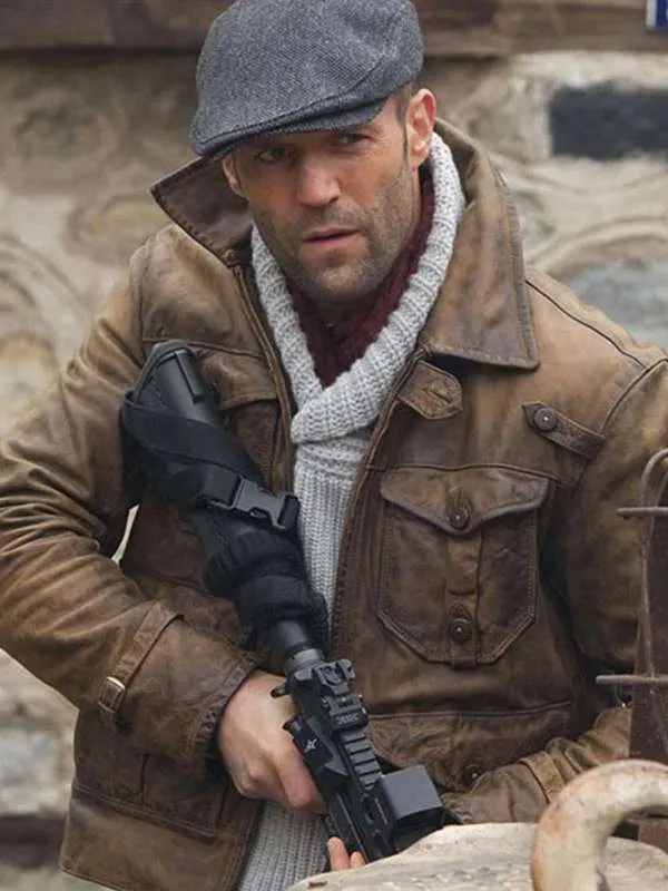 The Expendables 2 Jason Statham Brown Jacket