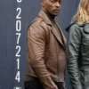 The Falcon and the Winter Soldier Anthony Mackie Brown Leather Jacket