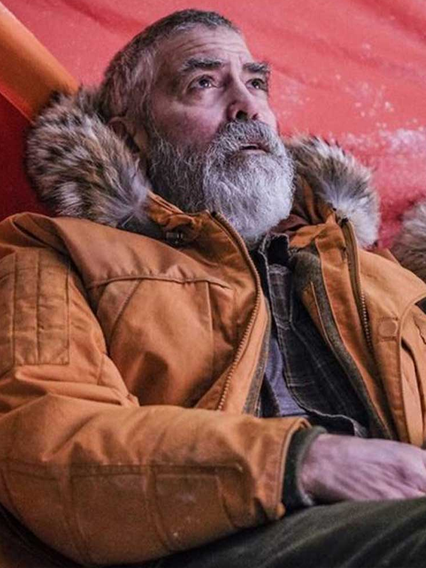 The Midnight Sky Augustine Brown Hooded Coat