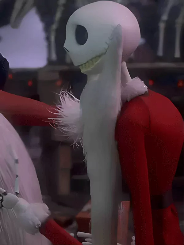 The Nightmare Before Christmas Jack Skellington Red Santa Costume Suit for Men Women