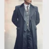 Thomas Shelby Peaky Blinders Black Trench Coat