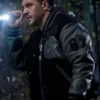 Tom Hardy Venom Eddie Brock Black Bomber Letterman Jacket