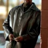 Training Day Denzel Washington Black Leather Jacket