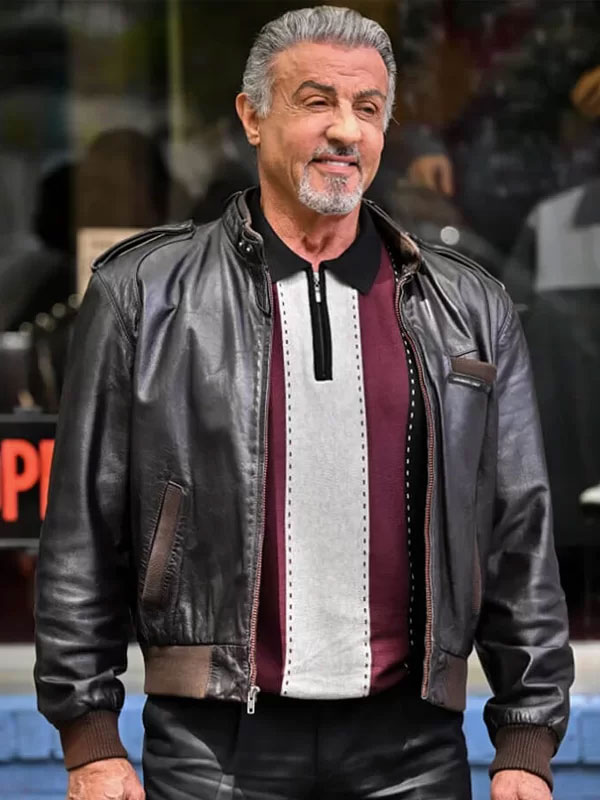 Tulsa King Black Bomber Jacket