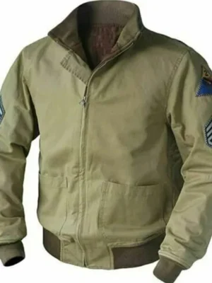 US Army Fury Military Tanker WW2 Brad Bomber Jacket