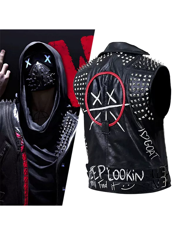 Watch Dogs Bloodline Wrench Black Leather Vest