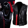 Watch Dogs Bloodline Wrench Studded Black Leather Vest