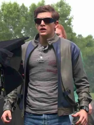X-Men Apocalypse Tye Sheridan Beige and Blue Jacket