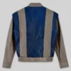 X-Men Apocalypse Tye Sheridan Beige and Blue Leather Jacket